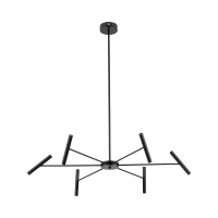LED pendant light 30W – cylindrical, black, 3000K warm light - Image 11