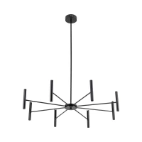 LED pendant light 40W – cylindrical, black, 3000K warm light - Image 12