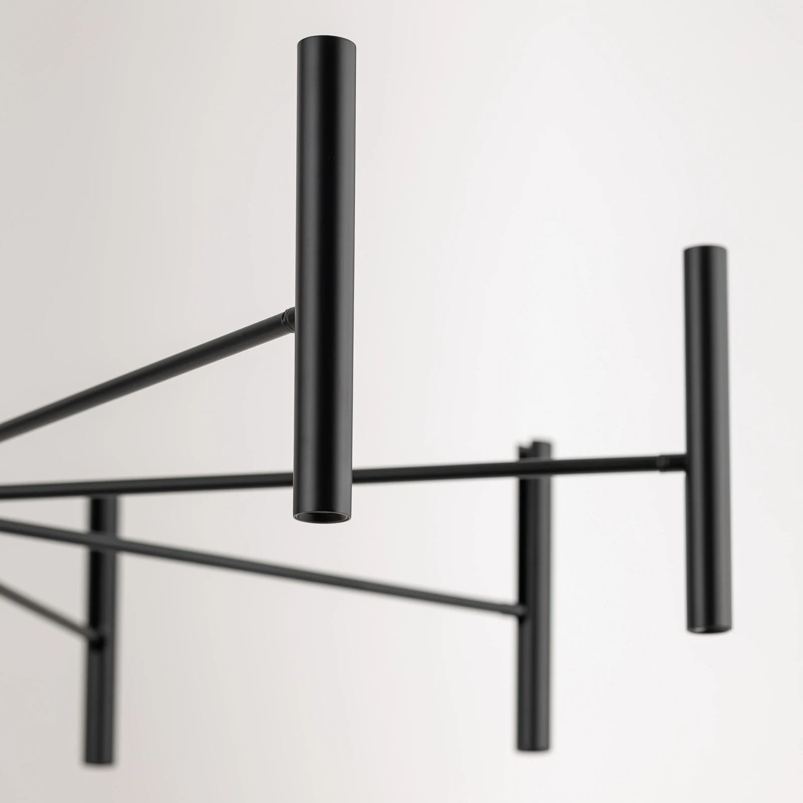 LED pendant light 40W – cylindrical, black, 3000K warm light