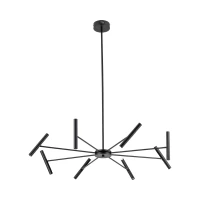 LED pendant light 40W – cylindrical, black, 3000K warm light - Image 10