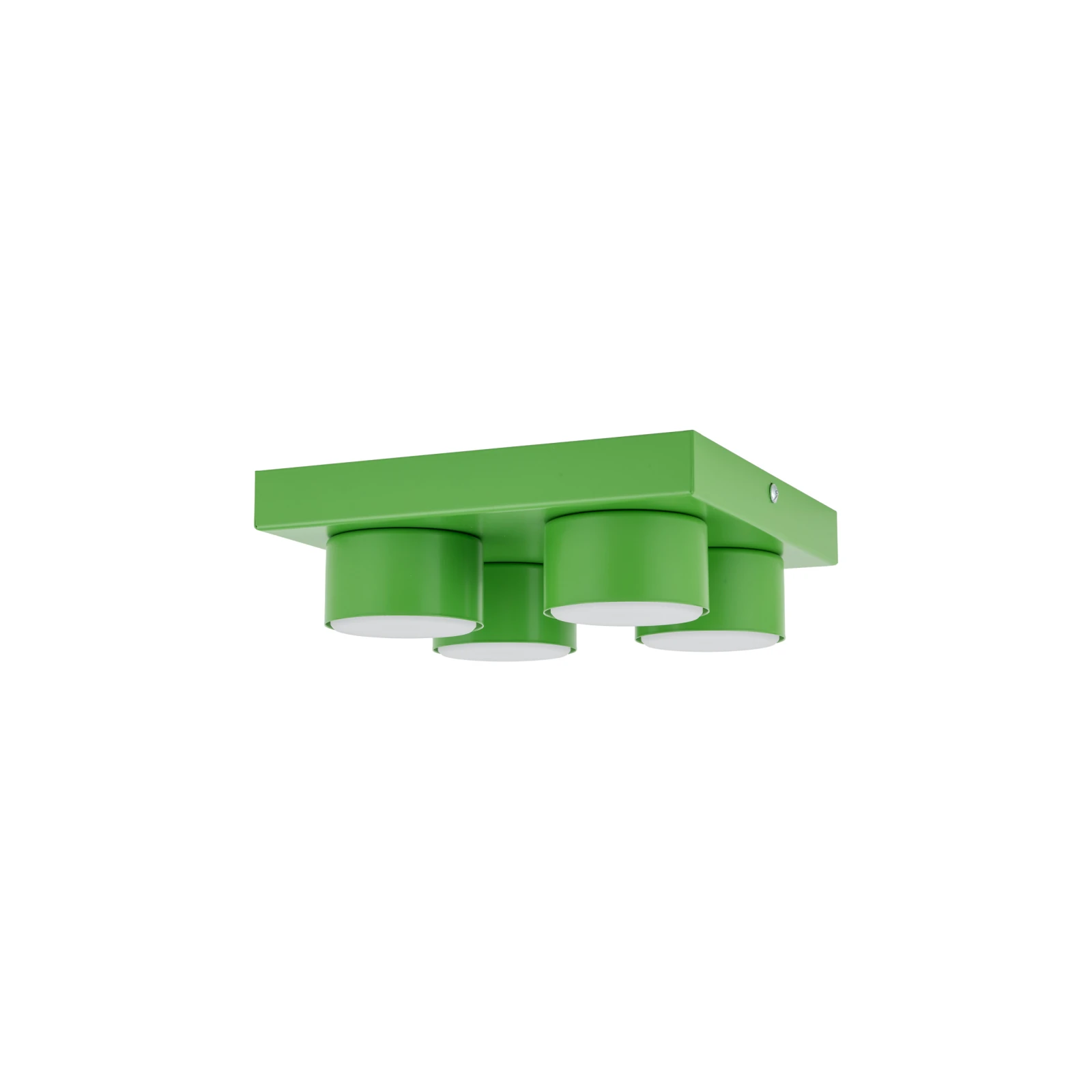 BRIX 4xGX53 ceiling light – green square block design