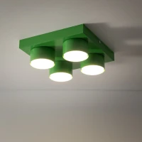 BRIX 4xGX53 ceiling light – green square block design - Image 2