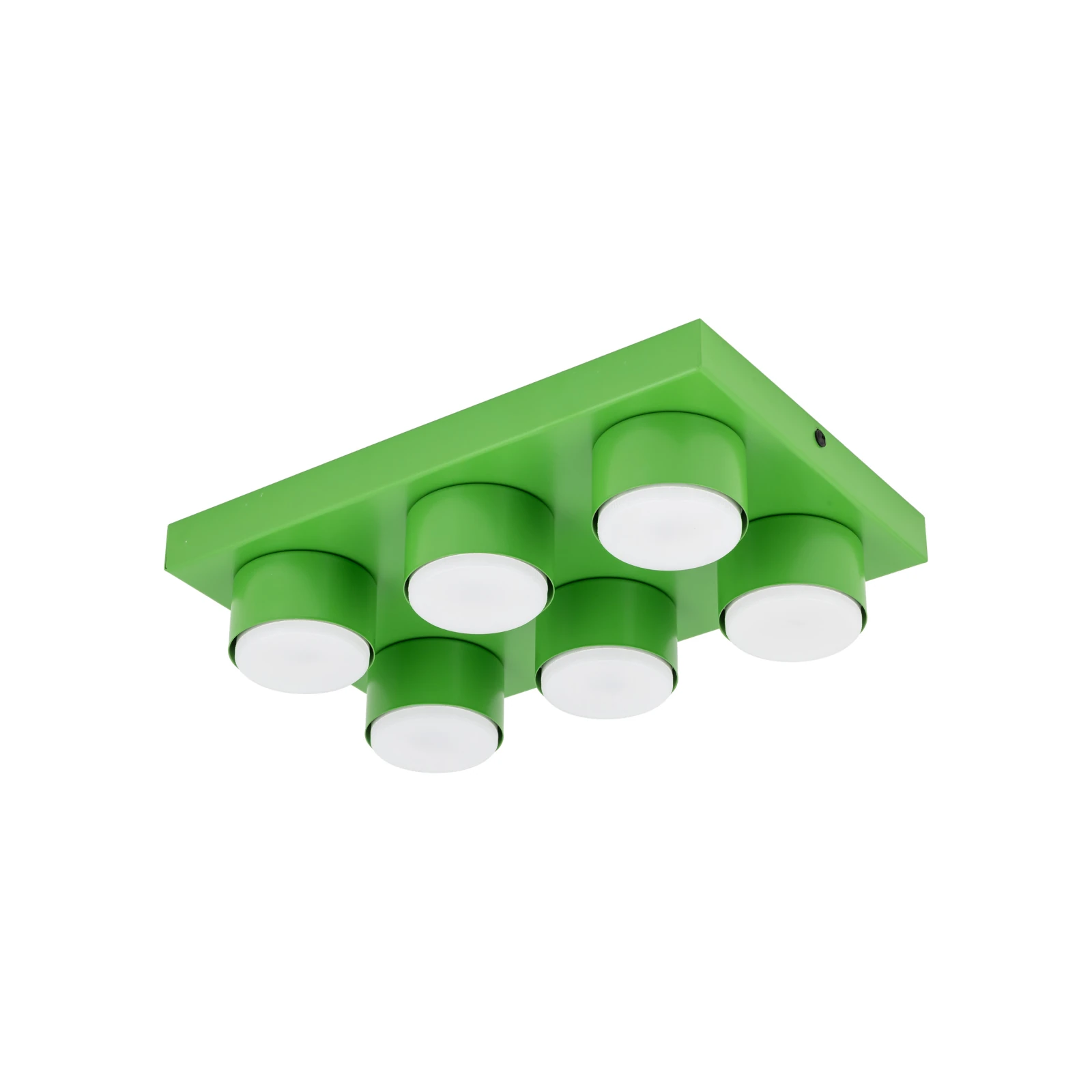 BRIX ceiling fixture 35x23 cm – green, 6xGX53