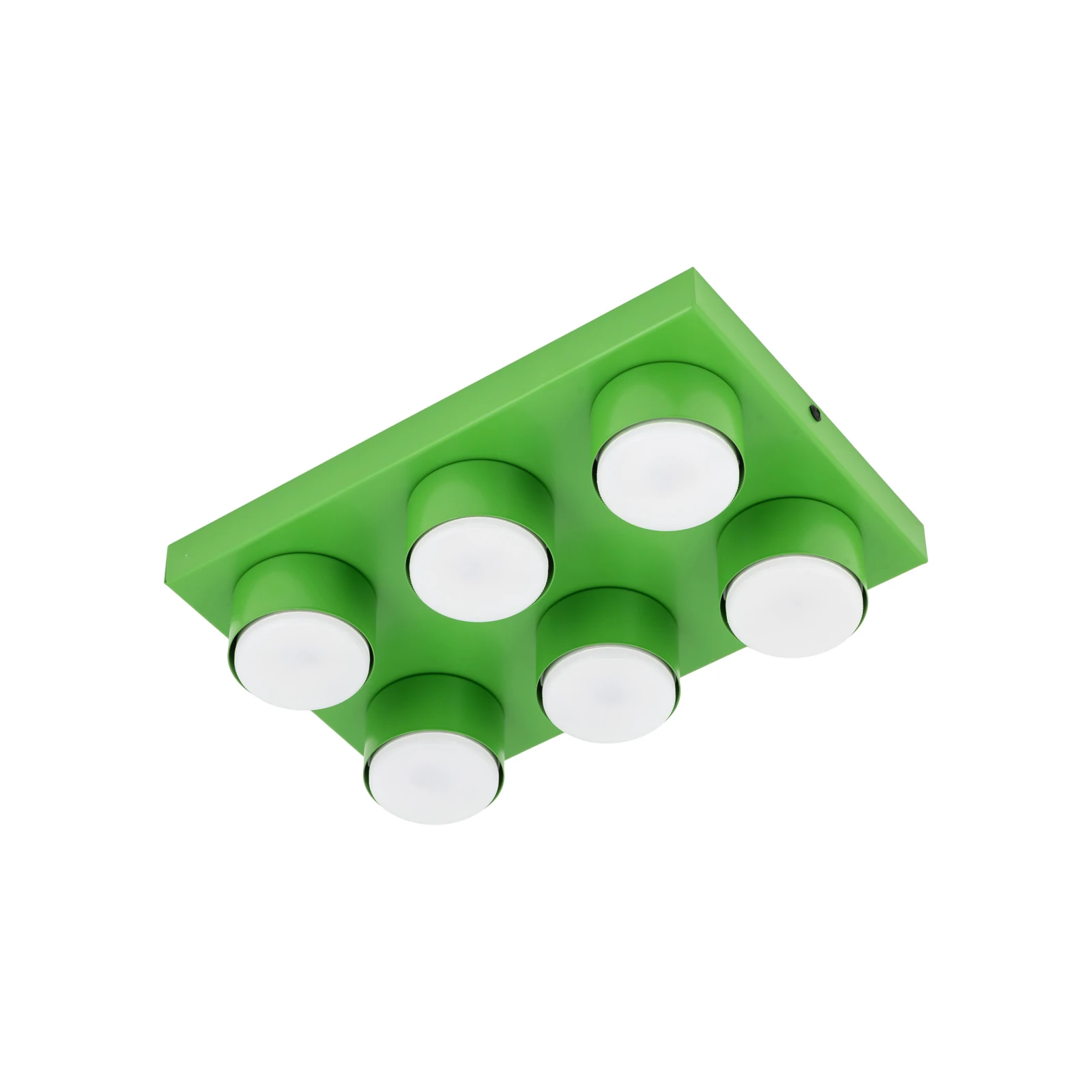 BRIX ceiling fixture 35x23 cm – green, 6xGX53