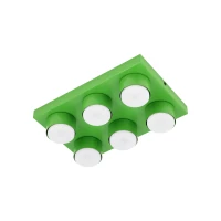 BRIX ceiling fixture 35x23 cm – green, 6xGX53 - Image 3