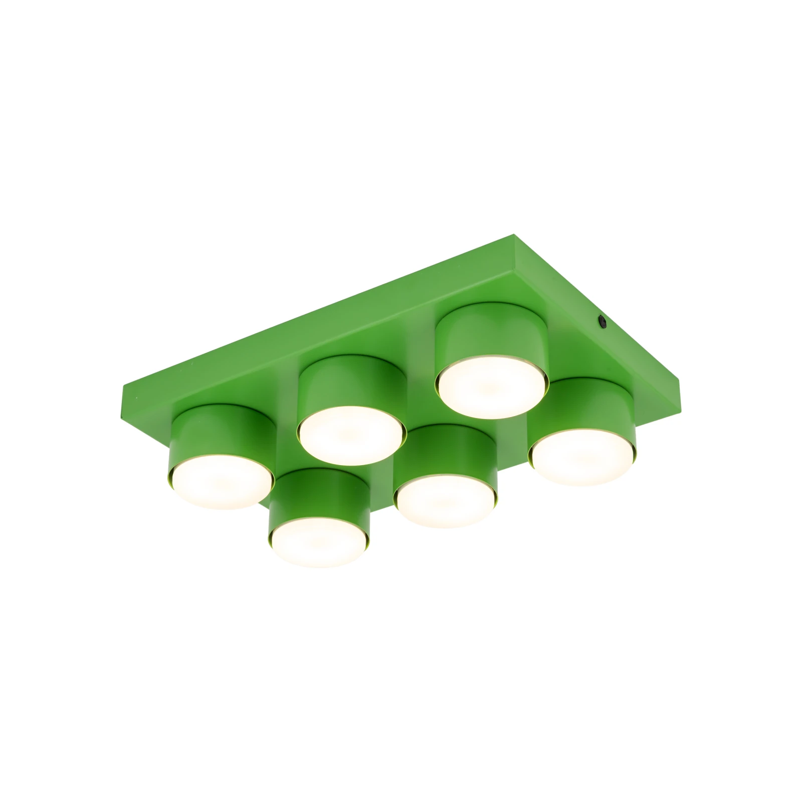 BRIX ceiling fixture 35x23 cm – green, 6xGX53