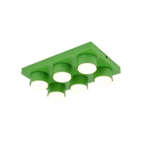 BRIX ceiling fixture 35x23 cm – green, 6xGX53 - Image 4