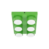 BRIX ceiling fixture 35x23 cm – green, 6xGX53 - Image 5