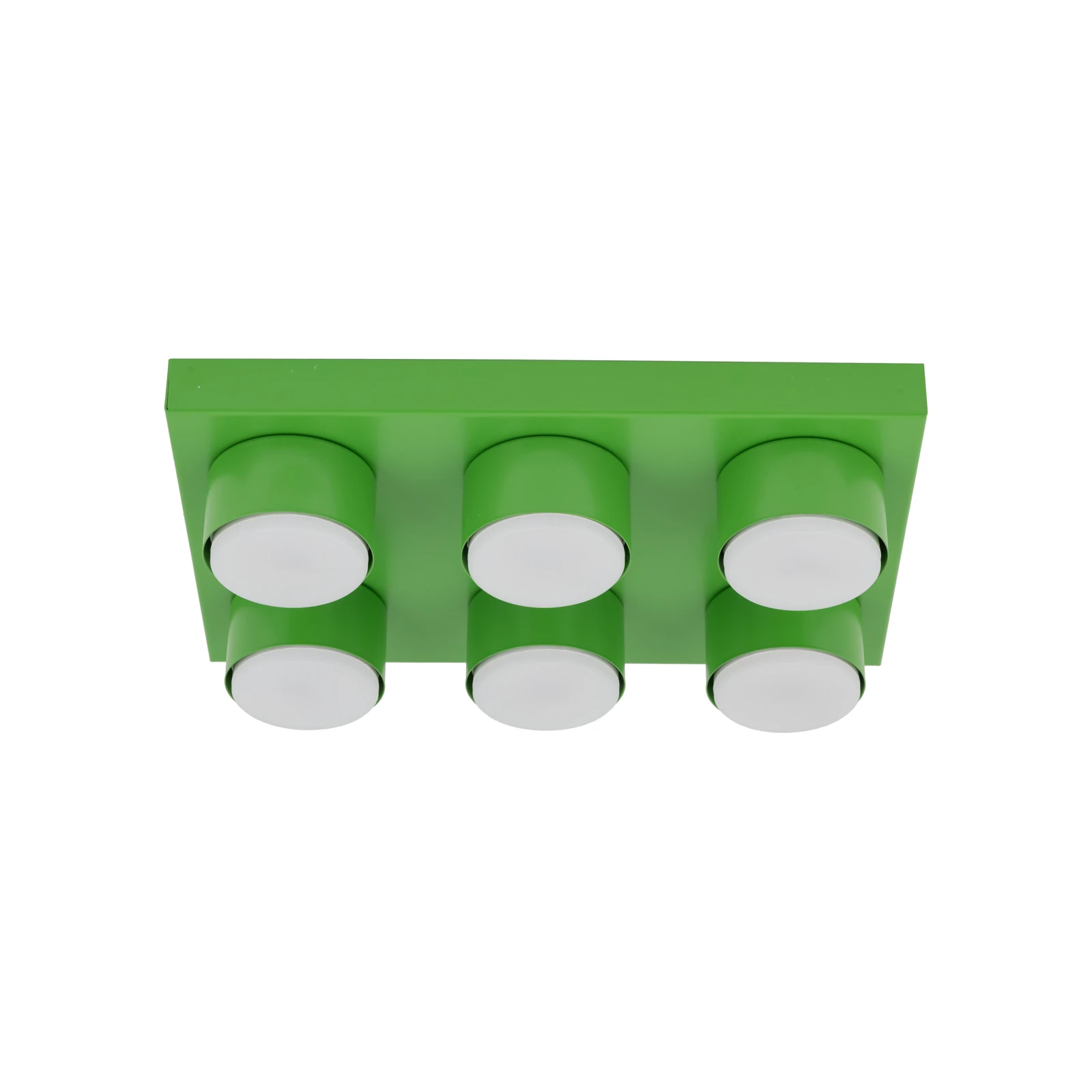 BRIX ceiling fixture 35x23 cm – green, 6xGX53