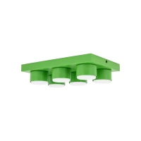 BRIX ceiling fixture 35x23 cm – green, 6xGX53 - Image 2