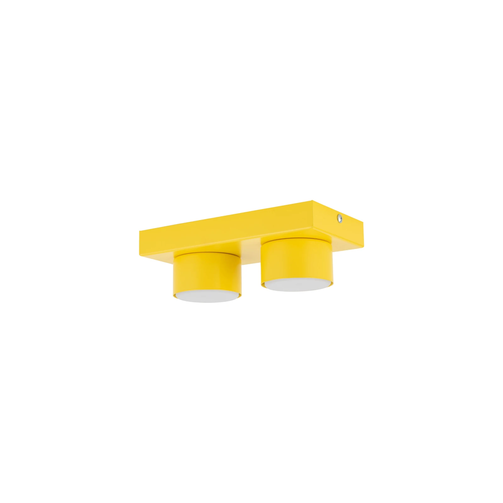 BRIX ceiling fixture 23x11.5 cm – yellow, 2xGX53