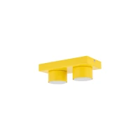 BRIX ceiling fixture 23x11.5 cm – yellow, 2xGX53 - Image 3