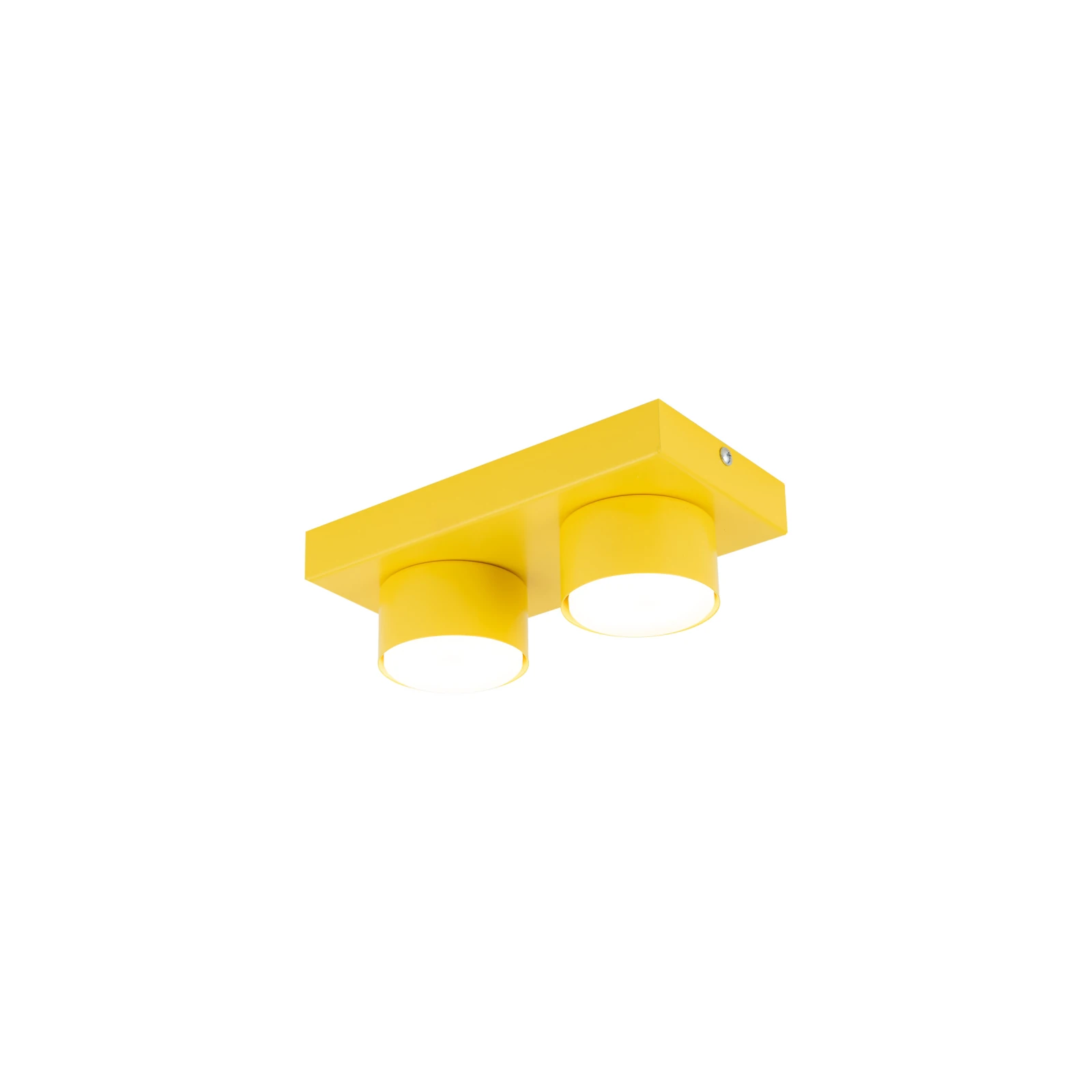 BRIX ceiling fixture 23x11.5 cm – yellow, 2xGX53