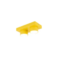 BRIX ceiling fixture 23x11.5 cm – yellow, 2xGX53 - Image 4
