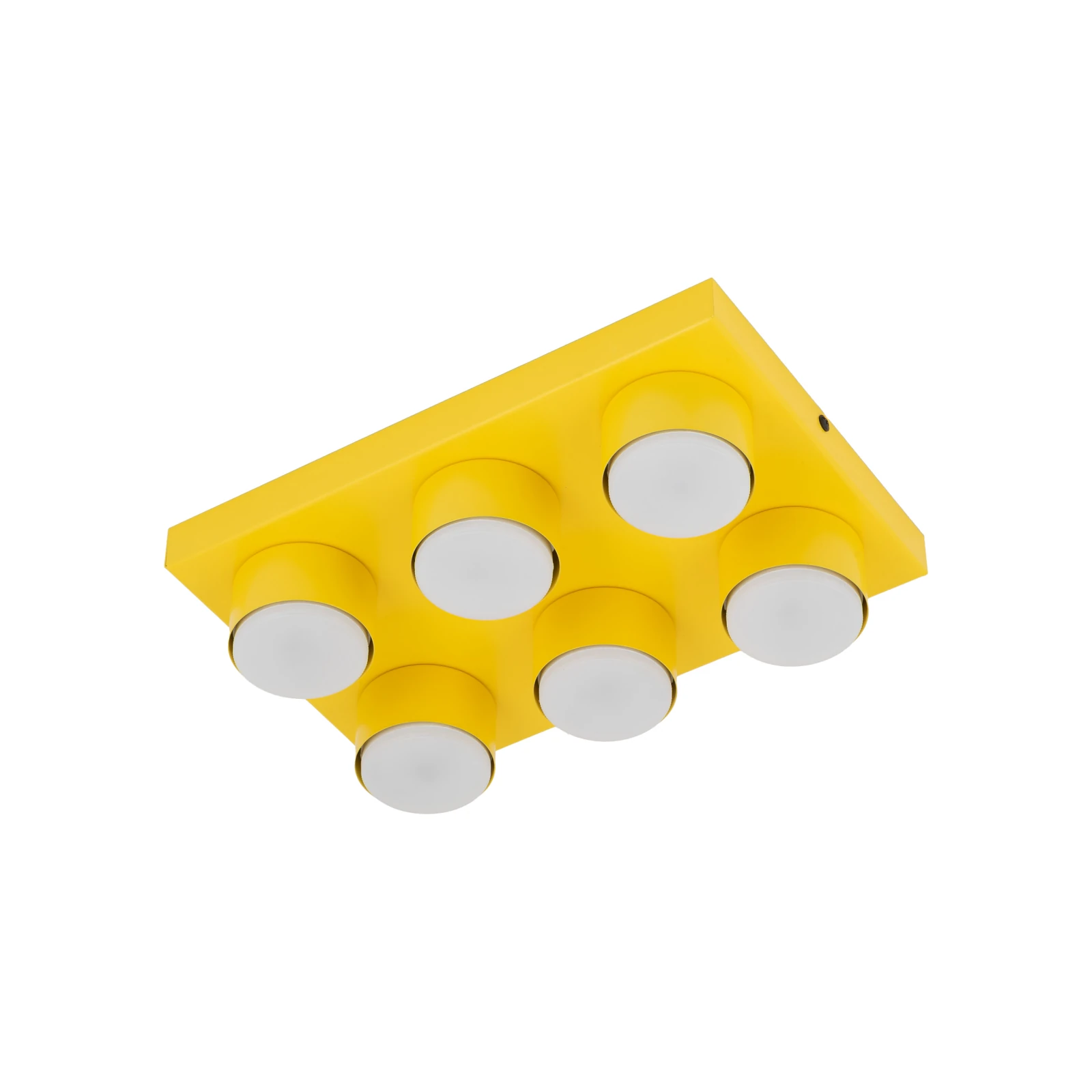 BRIX lubinis šviestuvas 6xGX53, geltonas