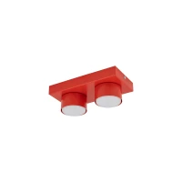 BRIX ceiling fixture 23x11.5 cm – red, 2xGX53 - Image 2