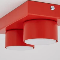 BRIX ceiling fixture 23x11.5 cm – red, 2xGX53 - Image 3