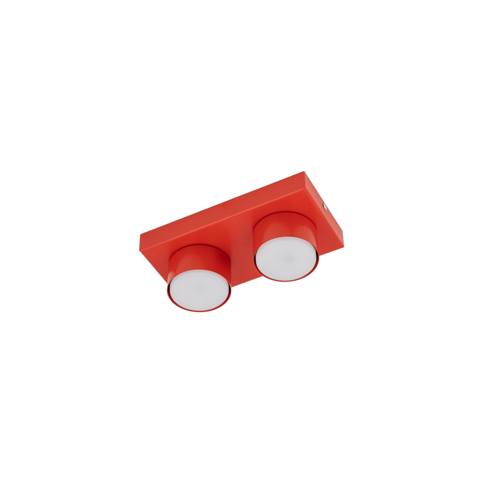 BRIX ceiling fixture 23x11.5 cm – red, 2xGX53