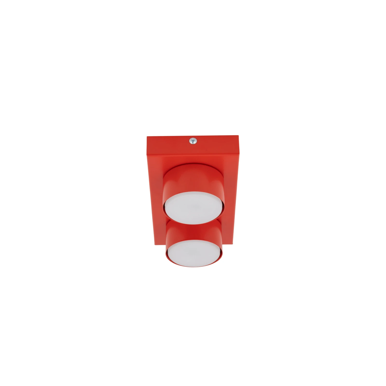 BRIX ceiling fixture 23x11.5 cm – red, 2xGX53