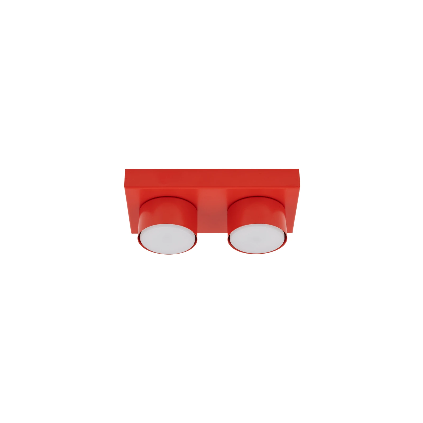 BRIX ceiling fixture 23x11.5 cm – red, 2xGX53