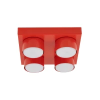 BRIX ceiling light 4xGX53 – square, red, ceiling or wall mount - Image 7
