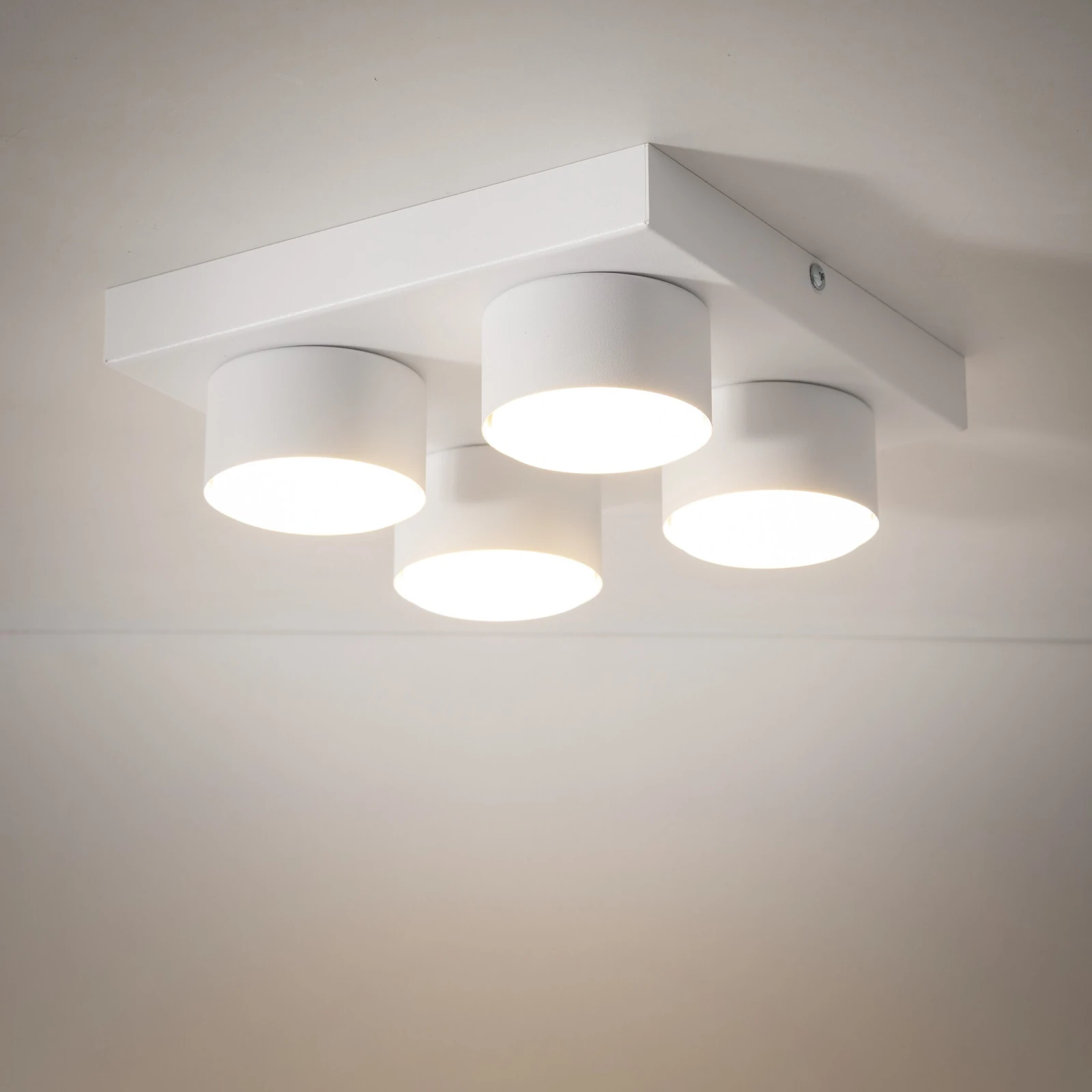 BRIX ceiling light 4xGX53 – square, white, modern block-inspired design