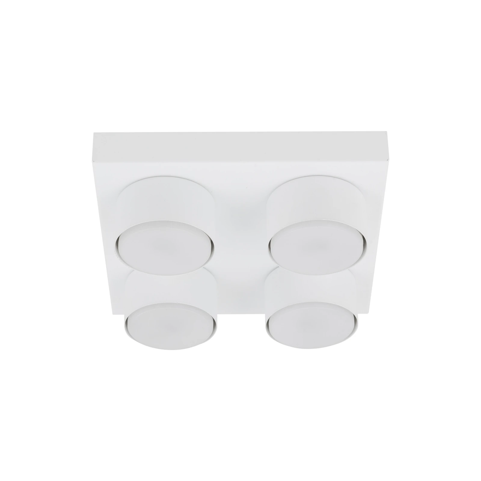 BRIX ceiling light 4xGX53 – square, white, modern block-inspired design