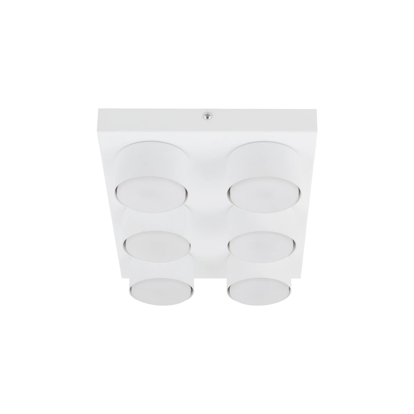 BRIX ceiling light 6xGX53 – rectangular, white, wider light coverage