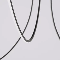 LED pendant light 47W – curved arcs, black, 3000K - Image 6