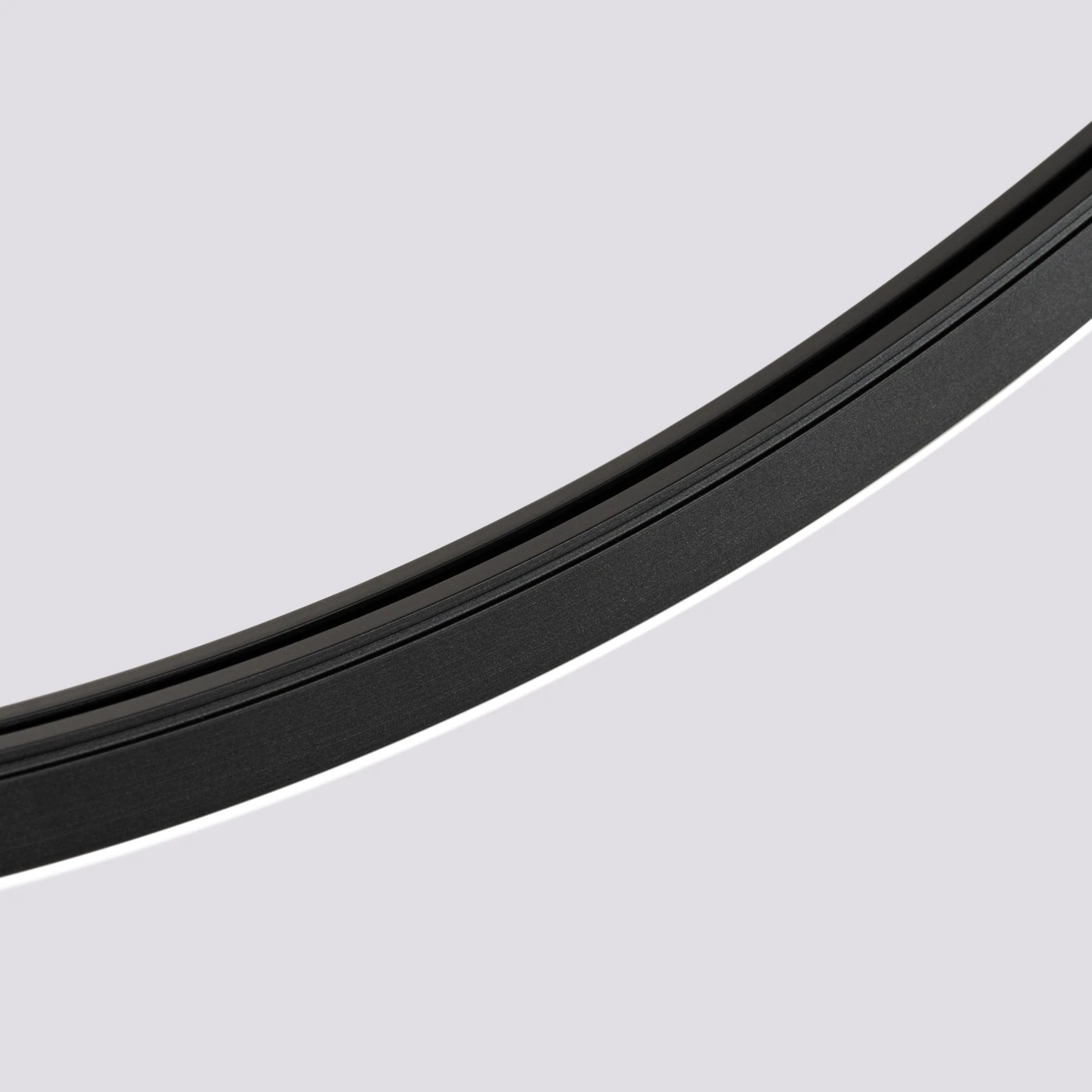 LED pendant light 47W – curved arcs, black, 3000K
