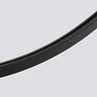 LED pendant light 47W – curved arcs, black, 3000K - Image 9