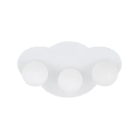 Wall light 3 x 8 W – white glass shades, cloud shape - Image 5