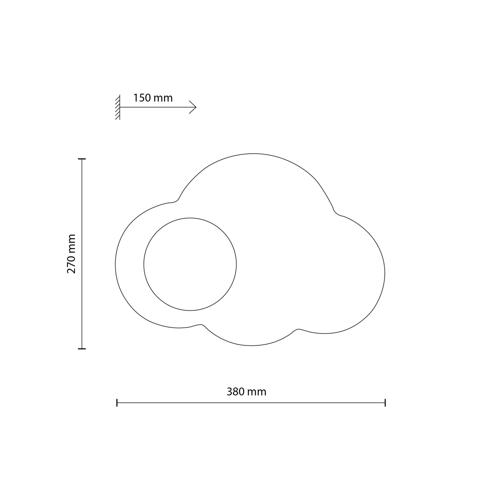Sieninis šviestuvas CLOUD NEW, mėlynas, G9, 8 W