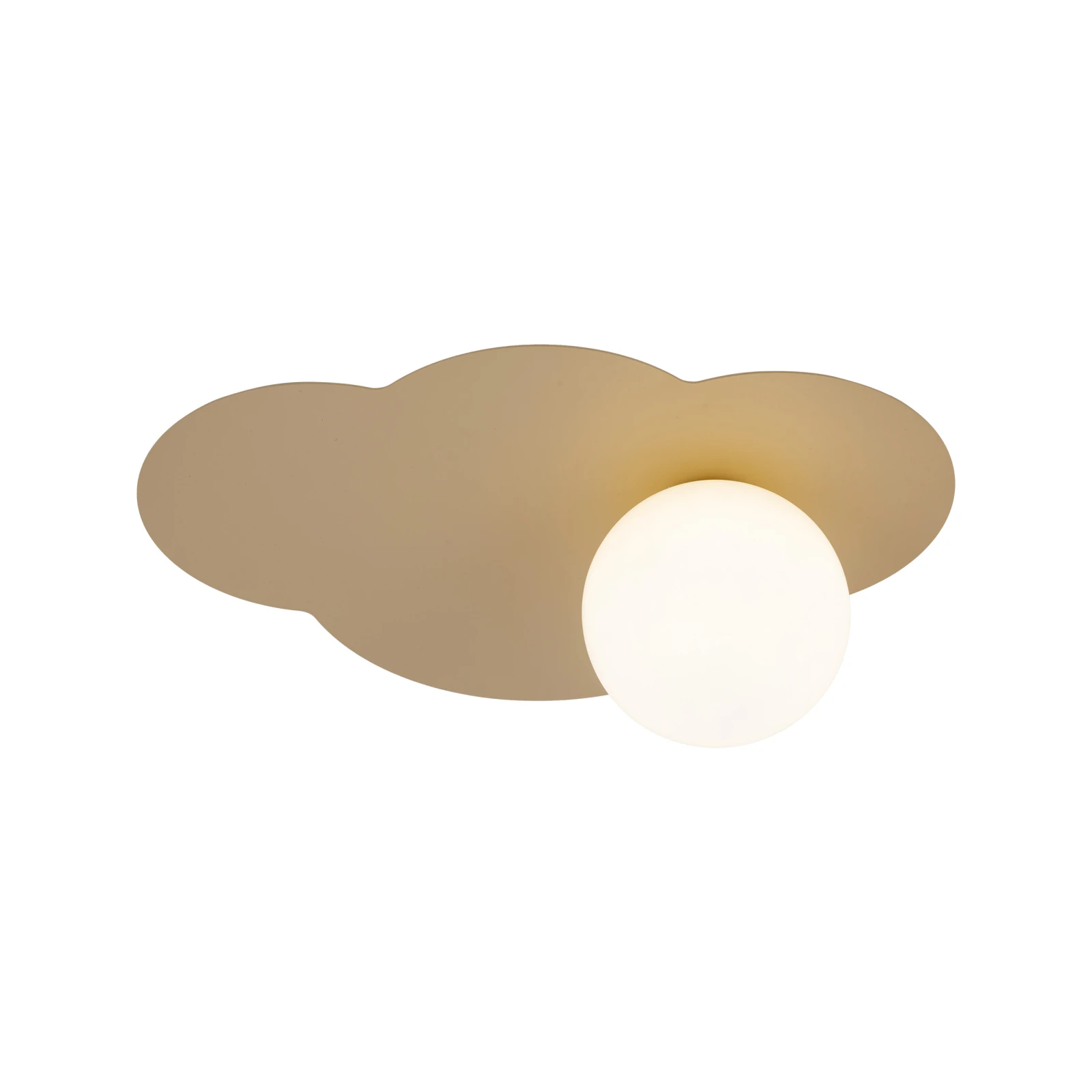 Wall light 8 W – cloud shape, beige-brown, G9