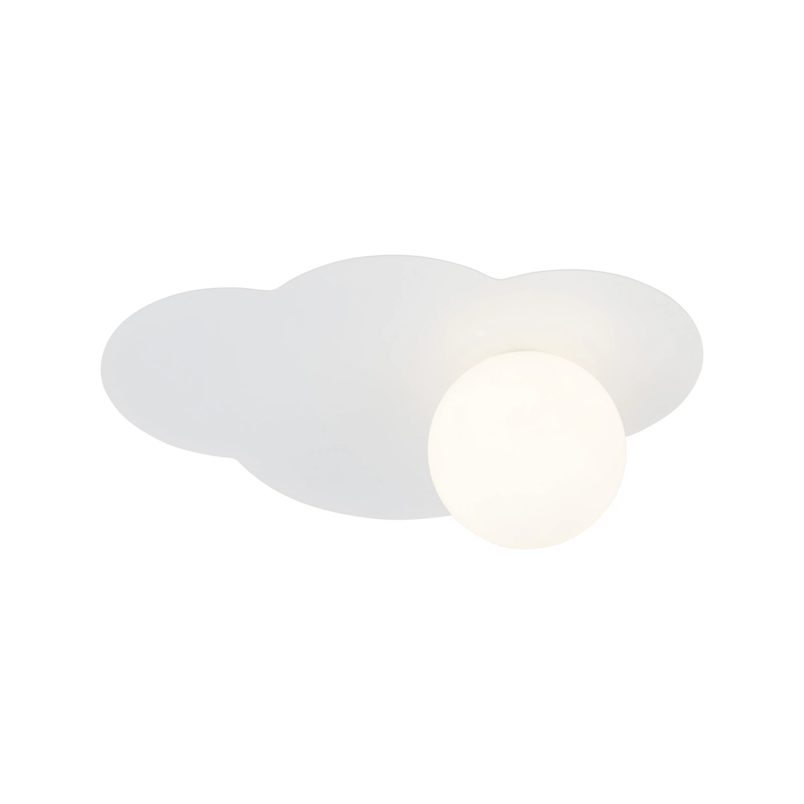 Wall light 8 W – cloud shape, white, with switch