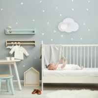 Wall light 8 W – cloud shape, white, with switch - Image 1