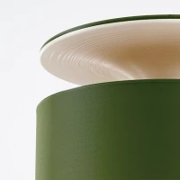 Stalinis šviestuvas 20 cm – apvalus, alyvuogių žalias, G9 - Nuotrauka 7