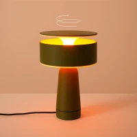 Stalinis šviestuvas 20 cm – apvalus, alyvuogių žalias, G9 - Nuotrauka 1