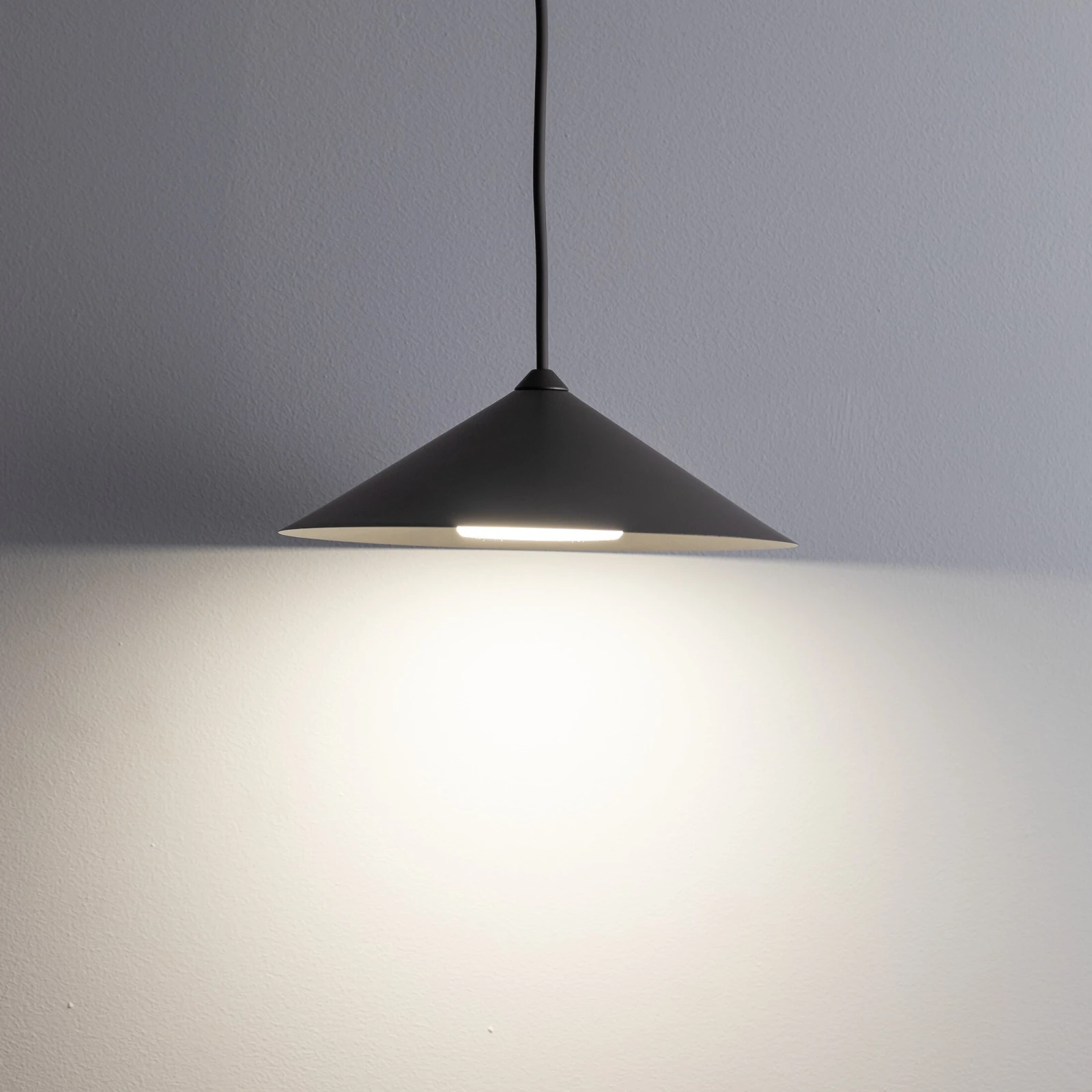 Pendant light S 11 W – conical, warm brown, GX53 socket