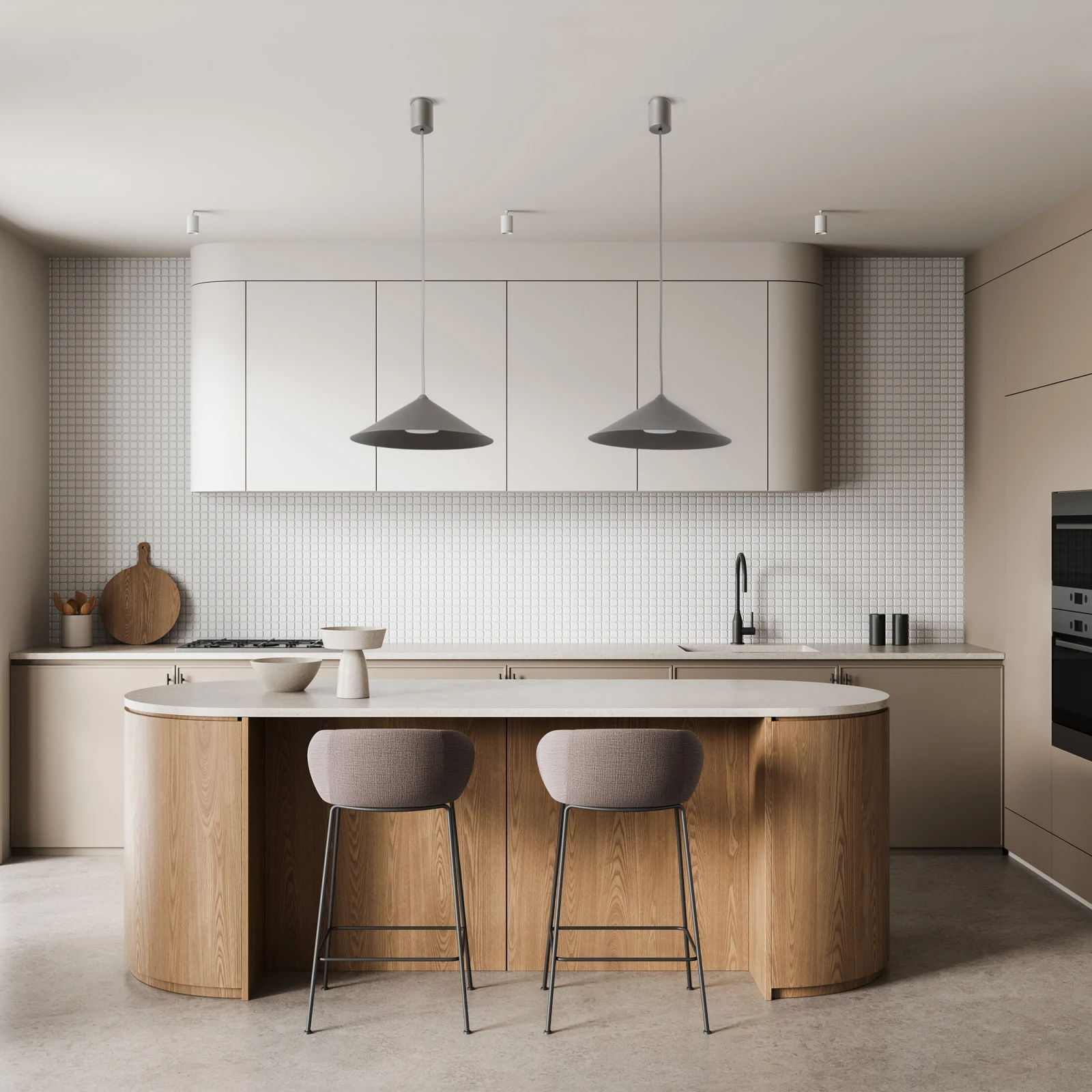 Pendant light S 11 W – conical, warm brown, GX53 socket