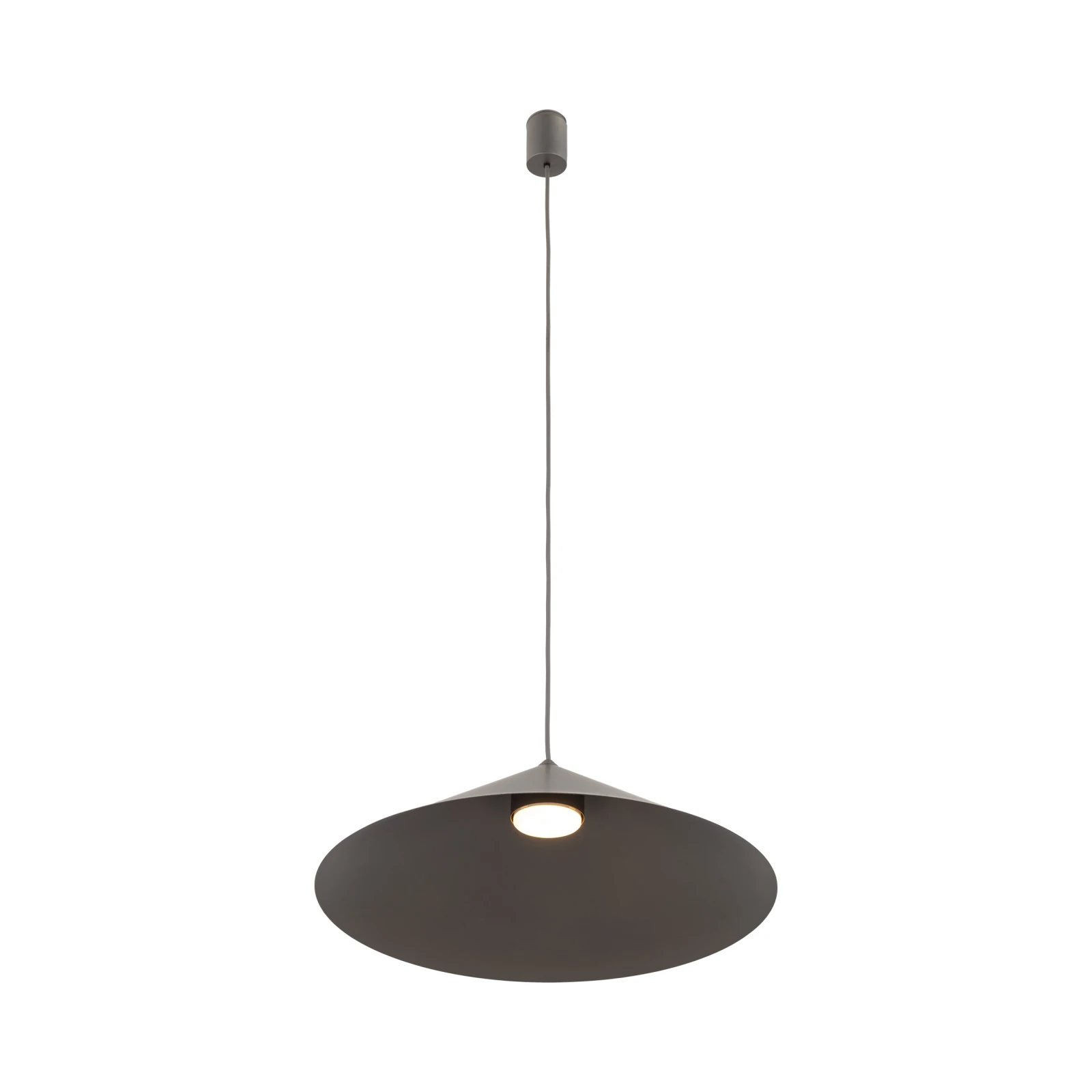 Pendant light XL 11 W – conical, warm brown, GX53 socket