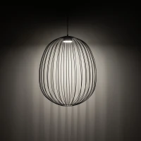 Pendant light 11 W – openwork, black, GX53 - Image 3