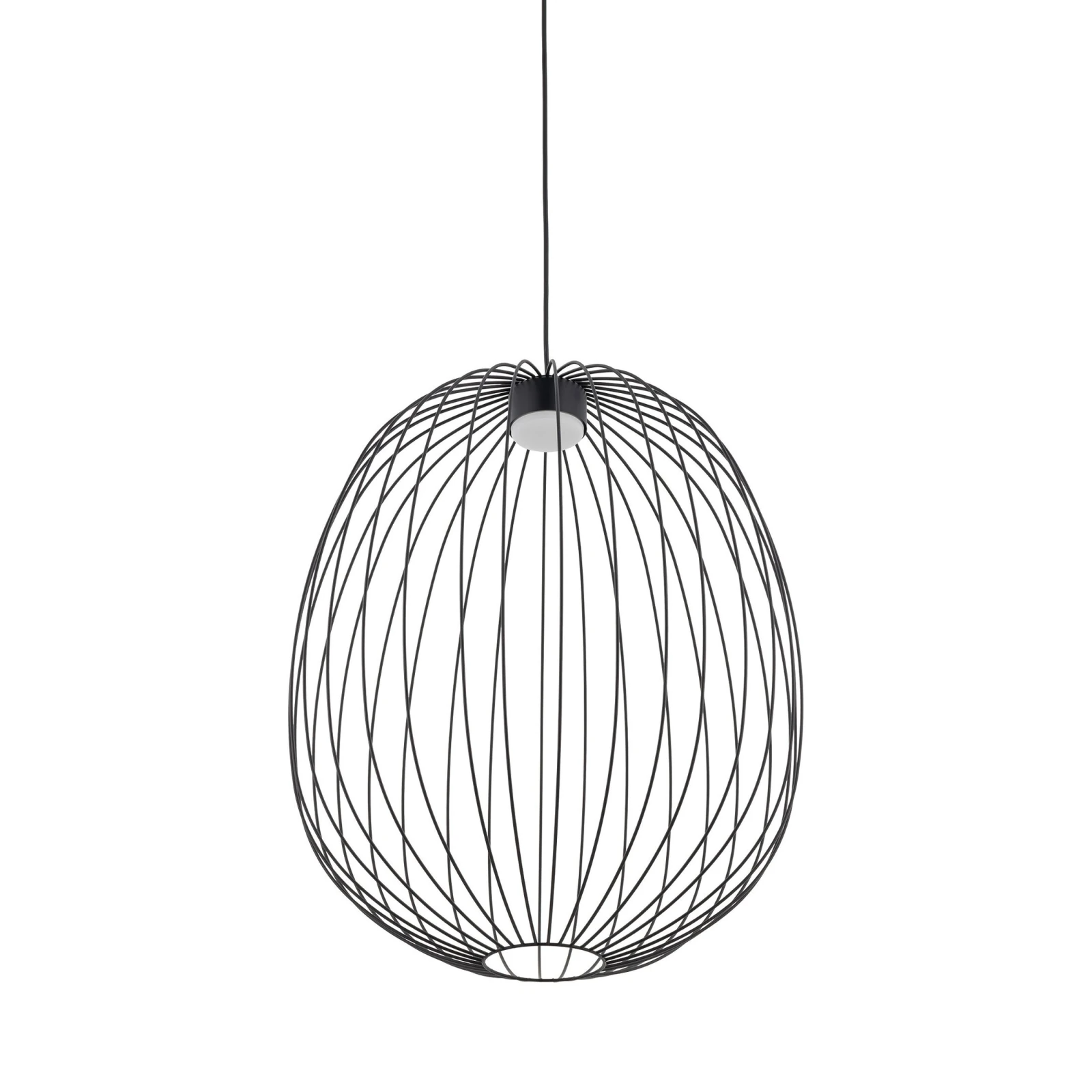 Pendant light 11 W – openwork, black, GX53