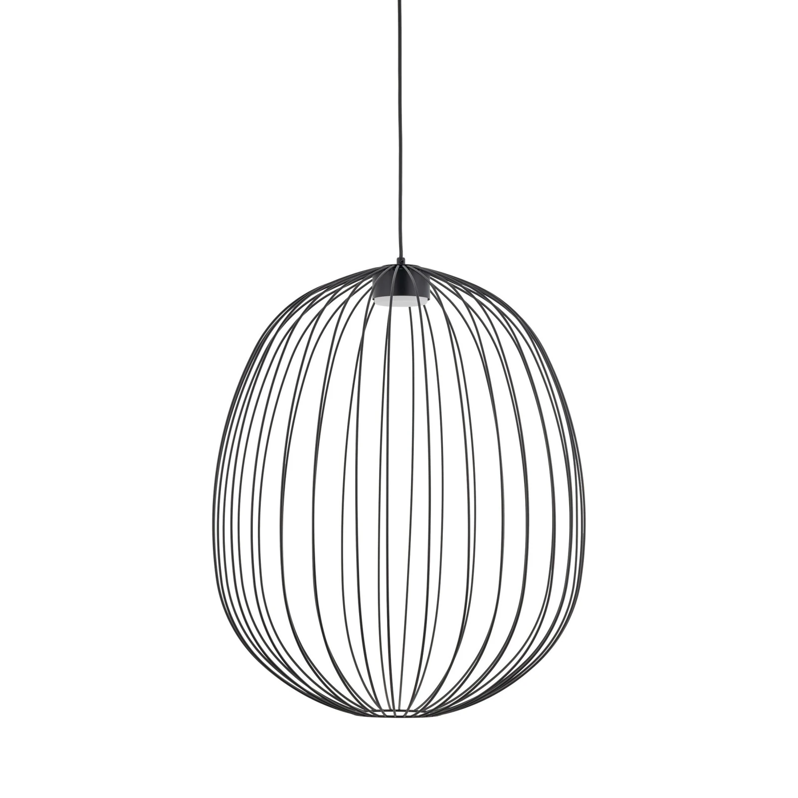 Pendant light 11 W – openwork, black, GX53