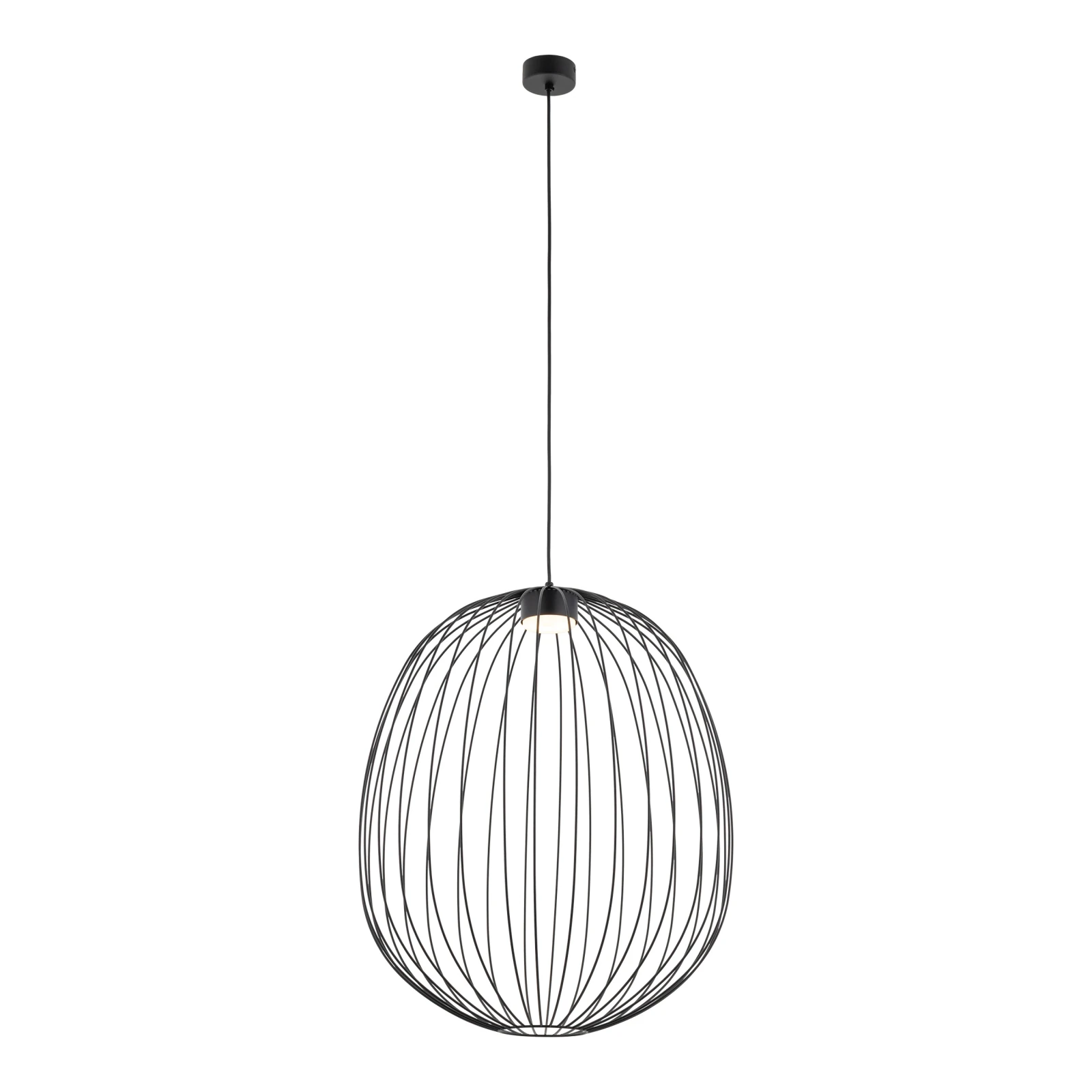 Pendant light 11 W – openwork, black, GX53