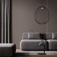Pendant light 11 W – openwork, black, GX53 - Image 1