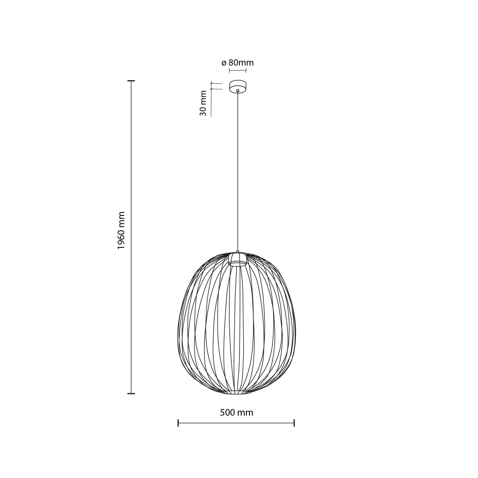 Pakabinamas šviestuvas SPHERA, terakotos, GX53, 11 W