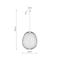 Pakabinamas šviestuvas SPHERA, terakotos, GX53, 11 W - Nuotrauka 9