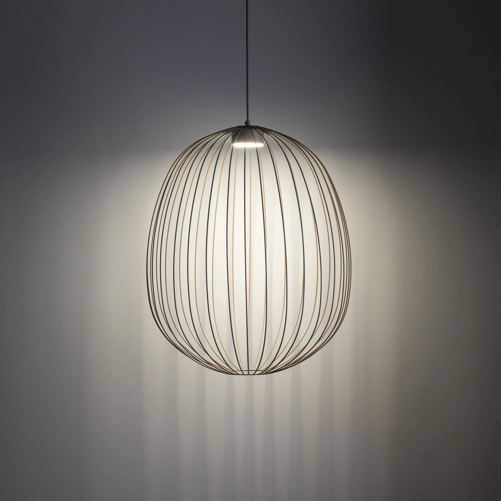 Pendant light 11 W – openwork, beige, GX53