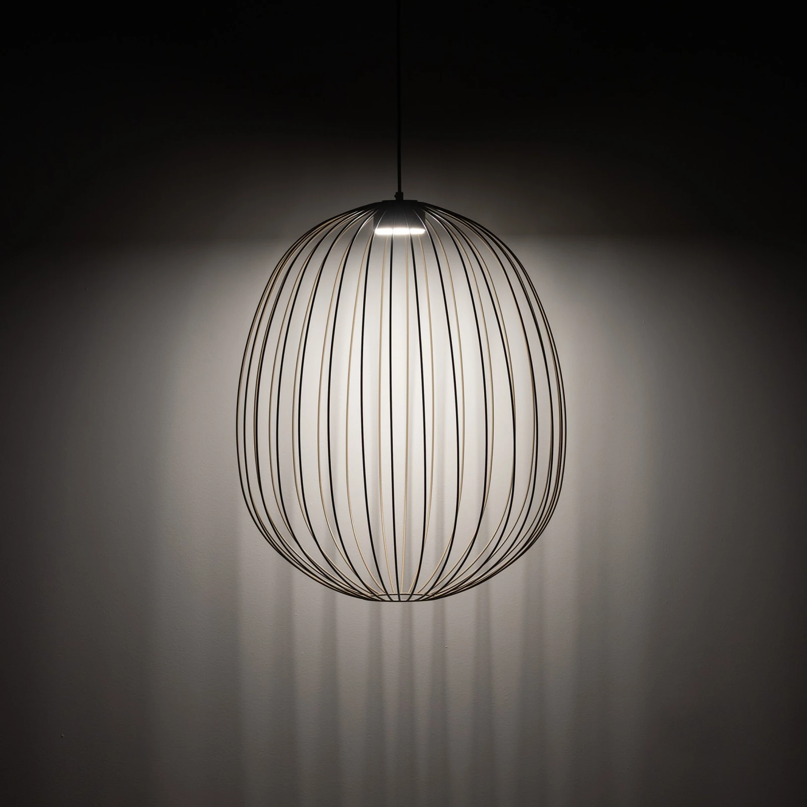 Pendant light 11 W – openwork, beige, GX53